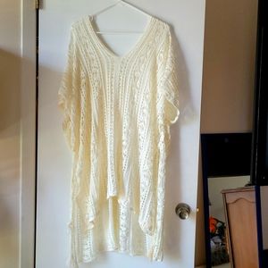 One Size Swim Cover Up, off white